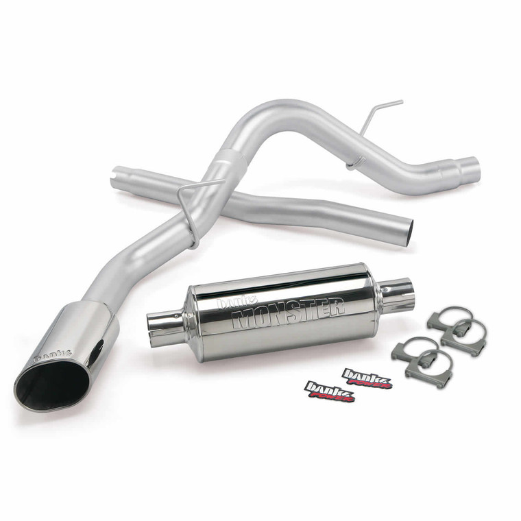 Banks Power 3" Monster Exhaust 2011-14 Ford F-150 3.5L Ecoboost, 5.0L, 6.2L, ALl Cab/Bed - Chrome Tip