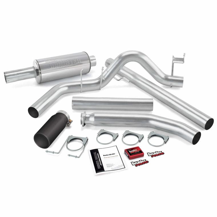 Banks Power Git-Kit 98-00 Dodge Cummins 5.9L - Black Tip (Ext. Cab)