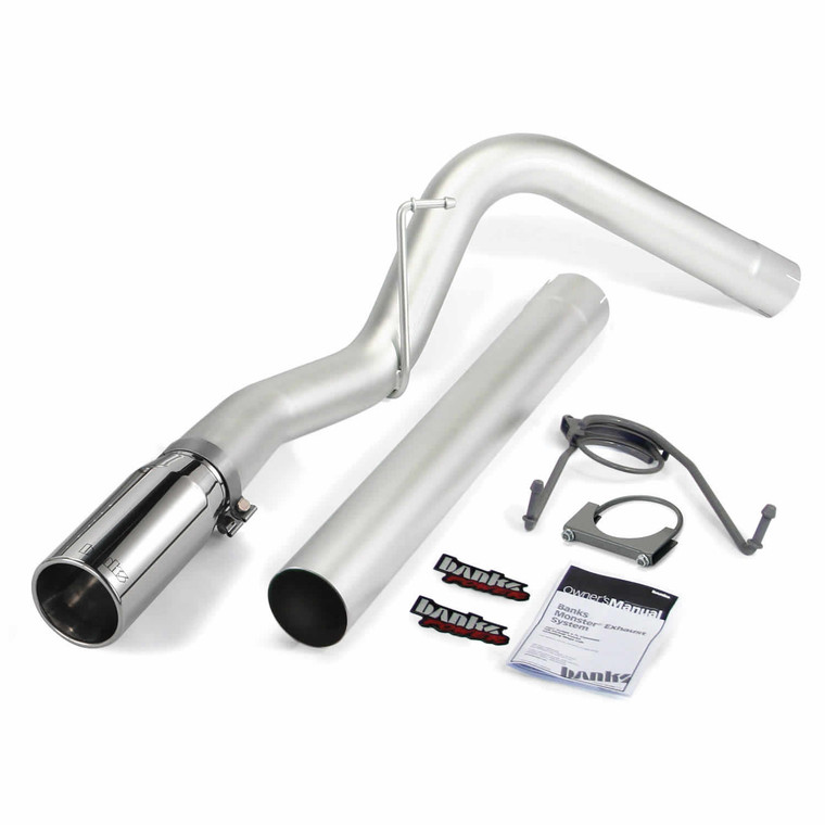 Banks Power 4" Monster Exhaust 2007-13 Dodge Ram 6.7L - Chrome Tip (Sc/Lb-MC/SB)