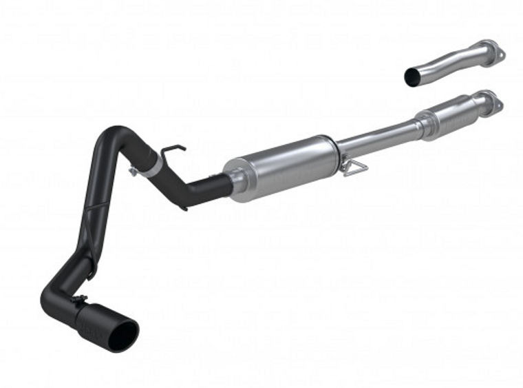 MBRP 3" Cat-Back Single Side Exhaust System, 2021-2023 Ford F-150 Black Coated Aluminized Steel