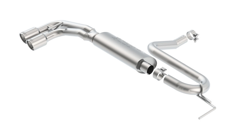 Borla 2.25" Split Into 2" Axle-Back Exhaust Cruze Rs 2017-2019 Axle-Back Exhaust S-Type