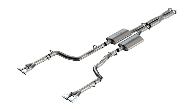 Borla 2.5" Cat-Back Exhaust Challenger Srt-8 2008-2010 Cat-Back Exhaust S-Type