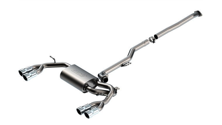 Borla 2.25" Cat-Back Exhaust Genesis Coupe 2010-2014 Cat-Back Exhaust S-Type