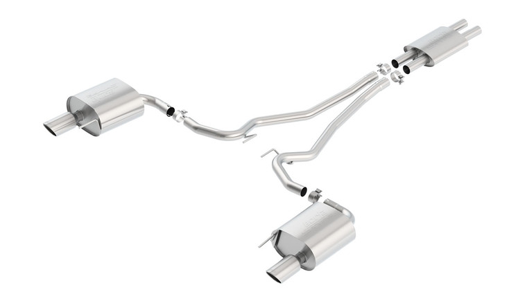 Borla 2.25" Cat-Back Exhaust Mustang V6 2015-2017 Cat-Back Exhaust S-Type