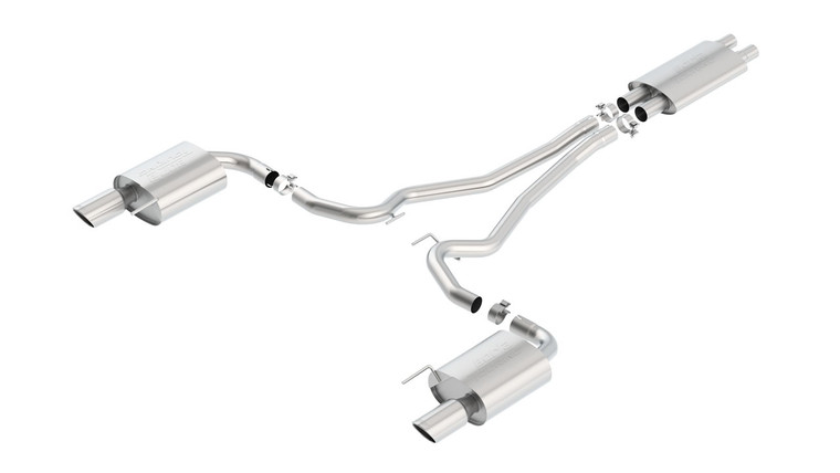 Borla 2.5" Cat-Back Exhaust Mustang Gt 2015-2017 Cat-Back Exhaust Touring