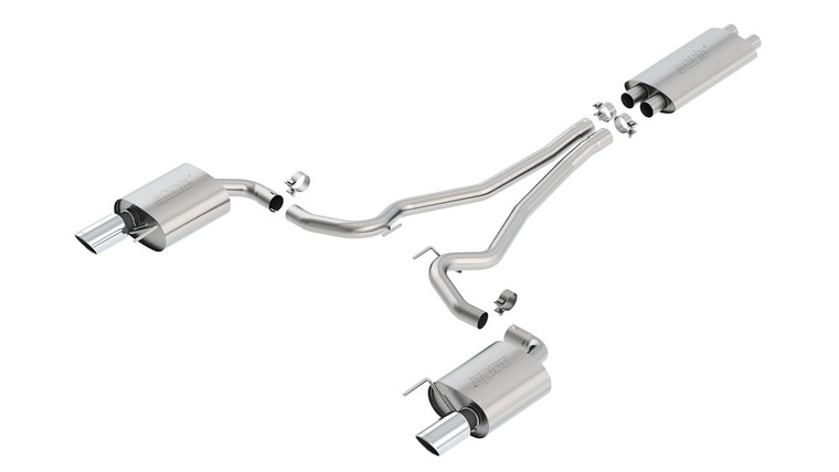 Borla 2.75" Cat-Back Exhaust Mustang Gt Ec-Type Approved 2015-2017