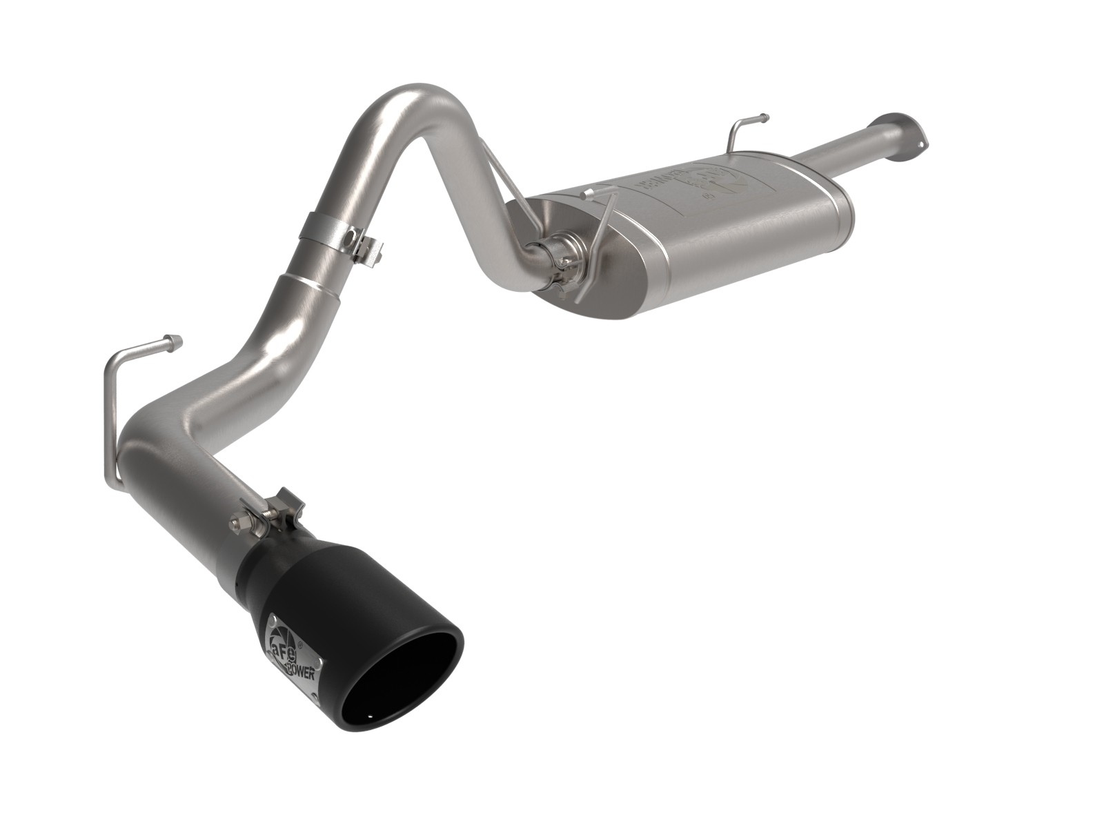 aFe POWER Toyota Tacoma 2016-2022 L4-2.7L/V6-3.5L Apollo GT Series 2-1/2 IN  to 3 IN 409 Stainless Steel Cat-Back Exhaust System