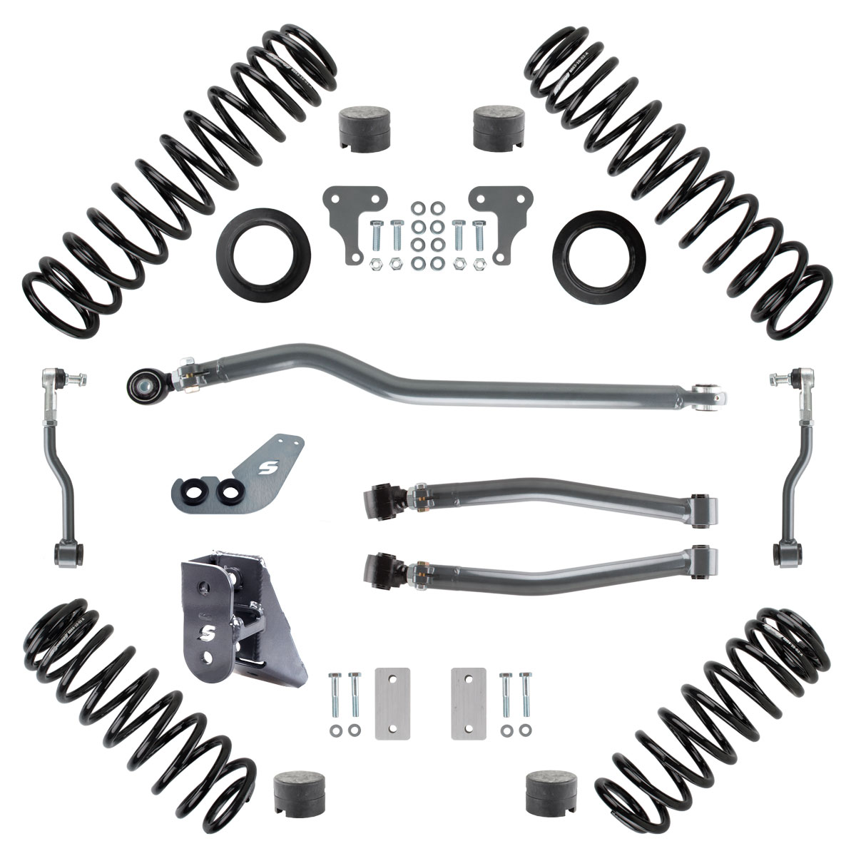 8821-2000 - Synergy Jeep Wrangler JL 2 Inch Lift Stage 1 Suspension System 2  Dr