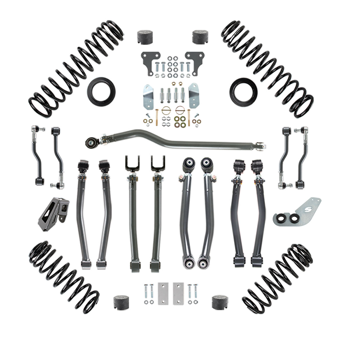 8842-2000 - Synergy Jeep Wrangler JL 2 Inch Lift Stage 2 Suspension System  4 Dr