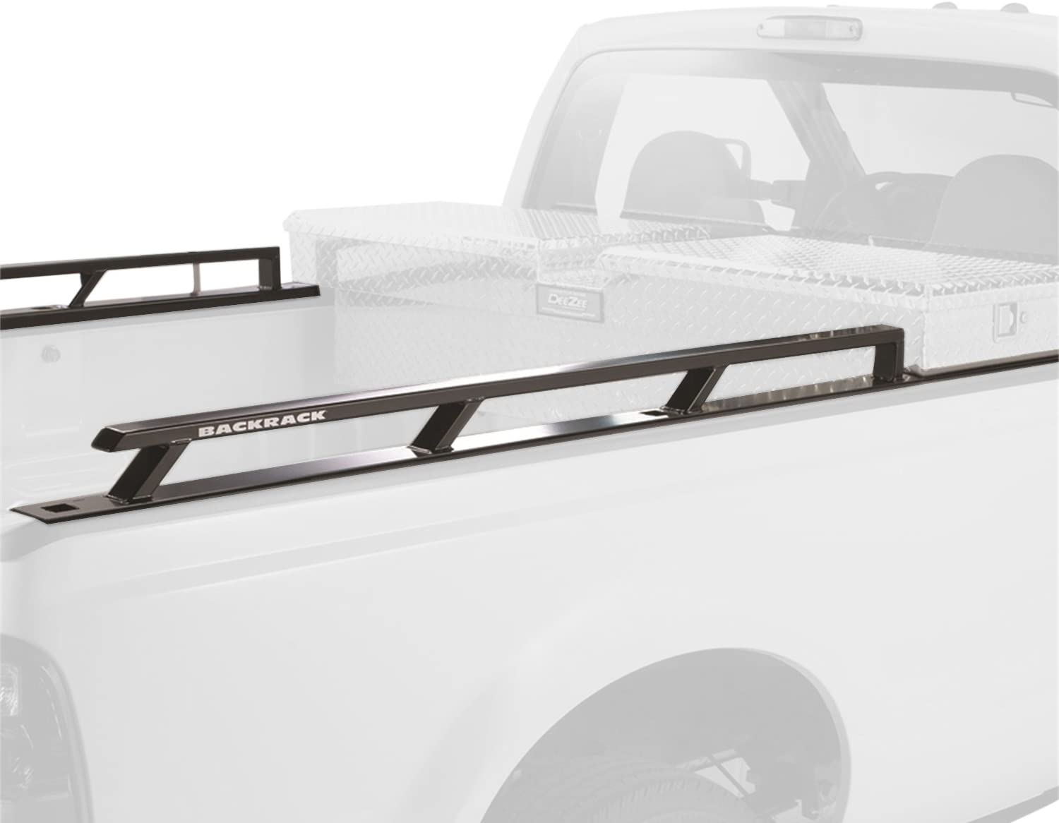 80523TB - BackRack Side Rails, 8 ft Bed, 2015-TD F-150 Aluminum New Body  21" Toolbox