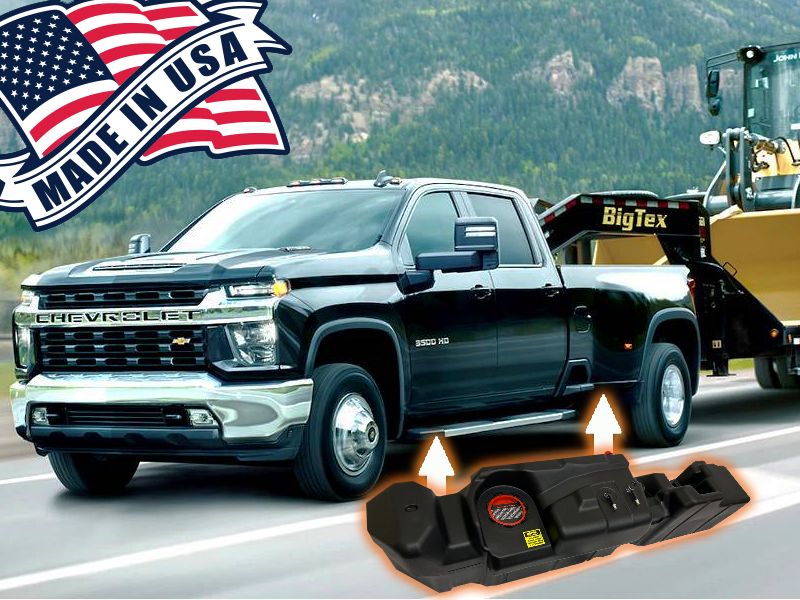 Titan Fuel Tanks 2020-2024 GM 2500 &amp; 3500 Crew Cab, Long Bed 