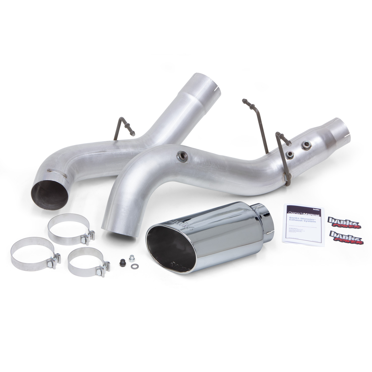 pic 05 Gmc Duramax Exhaust banks 5 monster exhaust 2017 19 6 6l duramax l5p chrome tip all cab bed