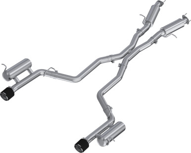 MBRP S51093CF 3” Cat-Back, Dual Split Rear w/ CF Tips, 2011-2026 Dodge