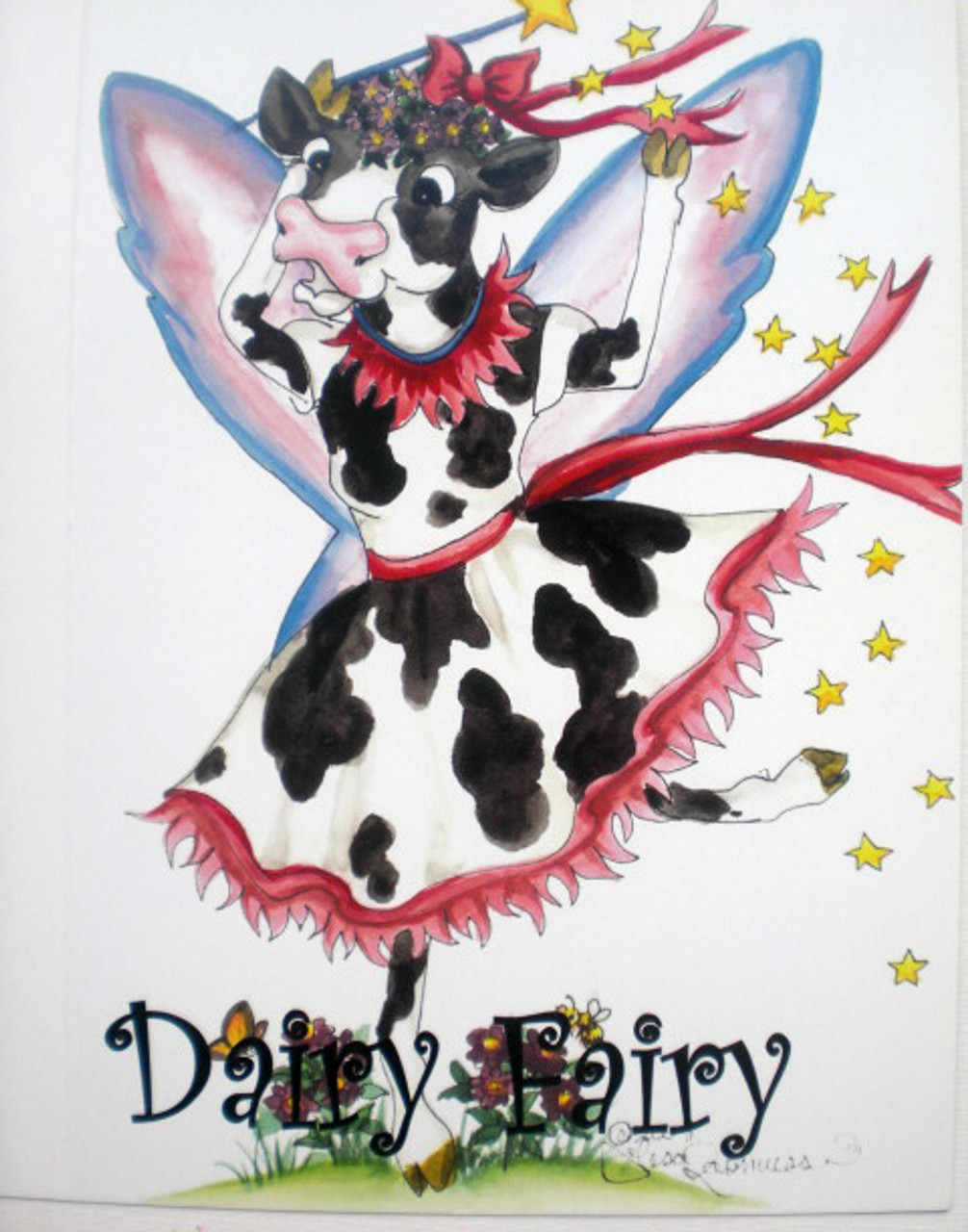 dairy fairy card - Udderly Delightful Designs by Lisa Rasmussen