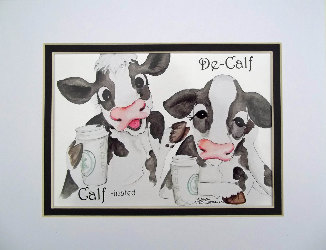 coffee cow prints - Udderly Delightful Designs by Lisa Rasmussen