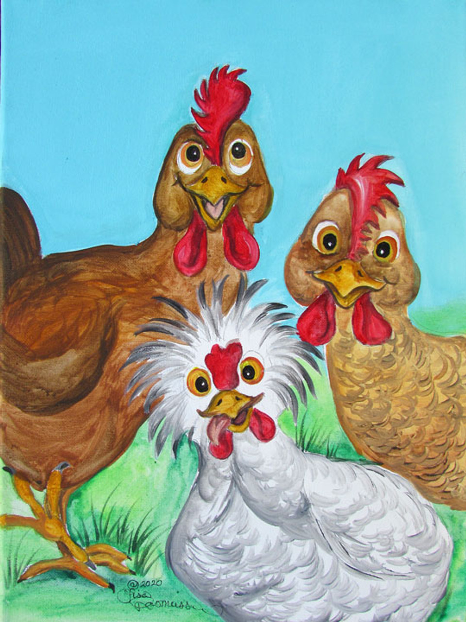 Acrylic Canvas Paintings Of Animals 12x16 Udderly Delightful