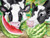 cows and watermelon