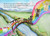 Rainbow bridge 5x7 notecard blank w envelope by Lisa Rasmussen