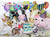 Birthday party card 5x7 notecard blank with envelope