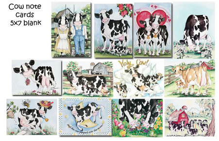 Cow cards assortment - Udderly Delightful Designs by Lisa Rasmussen