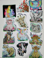 vinyl stickers 3 x3 cute animal designs waterproof