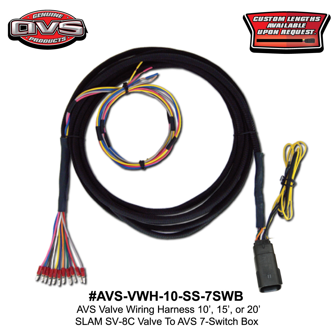 Avs Valve Wiring Harness 10 15 20 Slam Specialties Sv 8c Valve To Avs 7 Switch Box
