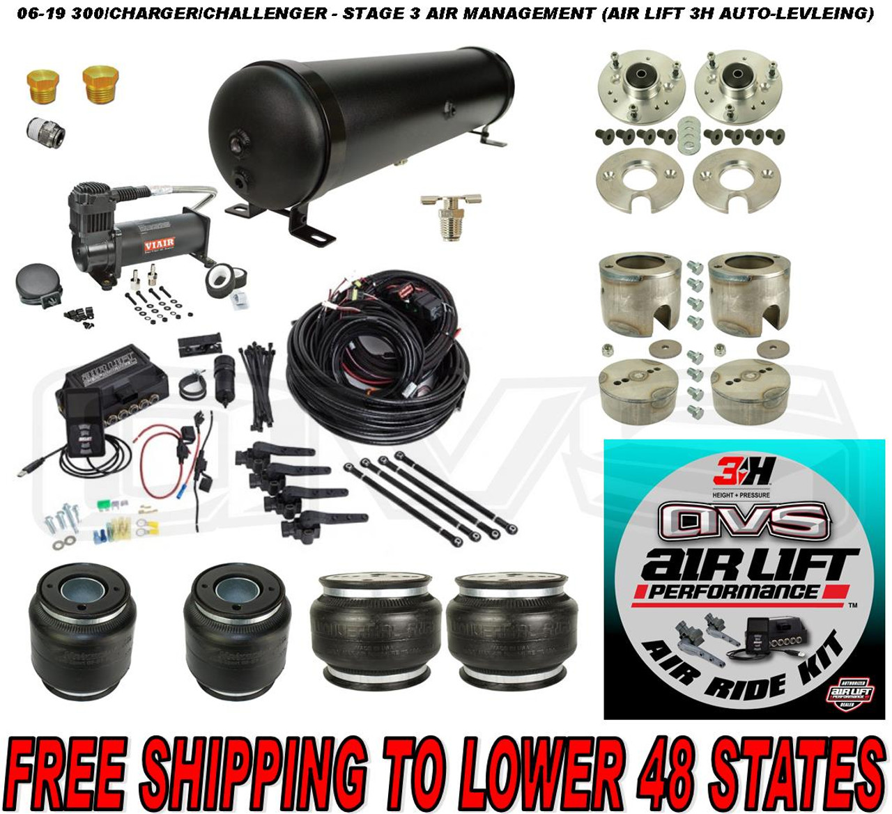 0519 CHRYSLER 300 STAGE 3 AIR MANAGEMENT(AIRLIFT 3H AUTOLEVELING