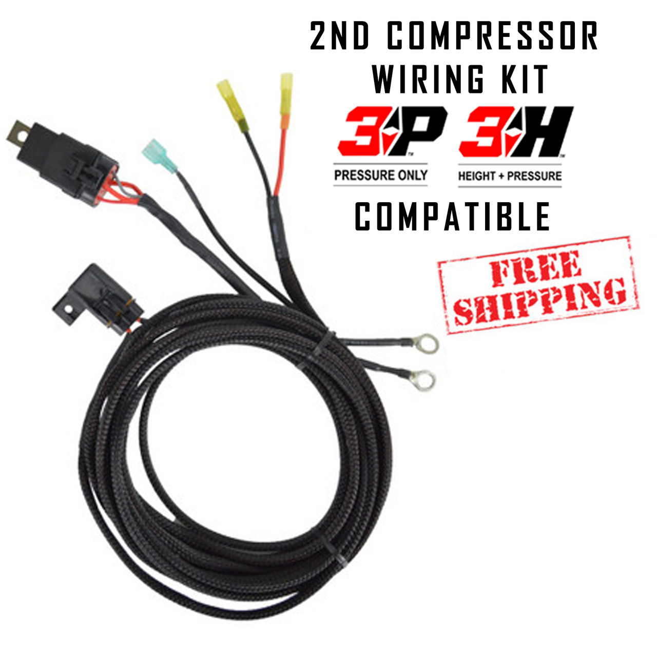 ALP4/3P/3H/V2 2ND COMPRESSOR WIRING HARNESS AIRLIFT SYSTEMS - FREE