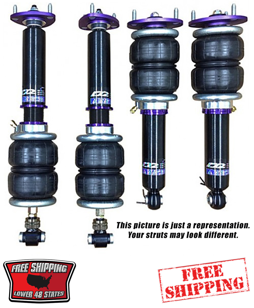 MAZDA 323 GTX 88-90 D2 AIR STRUTS - AVS