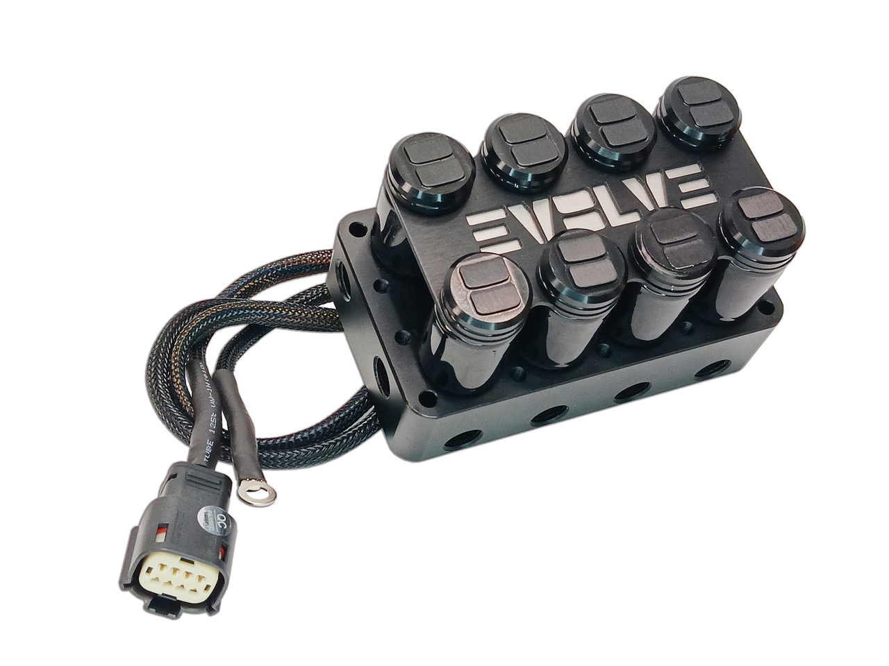 EVOLVE 4-CORNER BILLET MANIFOLD VALVE - VERSION 1 - COMBO BLACK