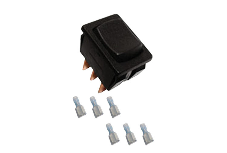MOMENTARY (ON)OFF(ON) ROCKER SWITCH (6-PRONG) - AVS