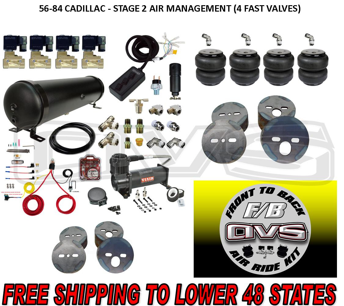 5860 CADILLAC STAGE 2 AIR MANAGEMENT (4 FAST VALVES, 3/8" AIR LINE