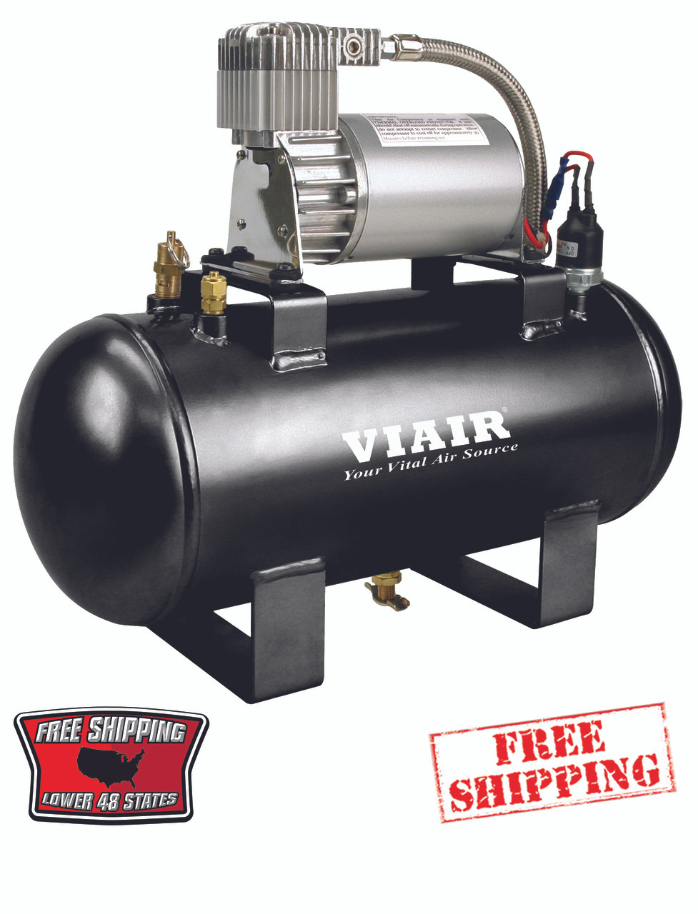 VIAIR 1.5 GALLON AIR SOURCE KIT FAST FILL TO 120psi (12v) - AVS