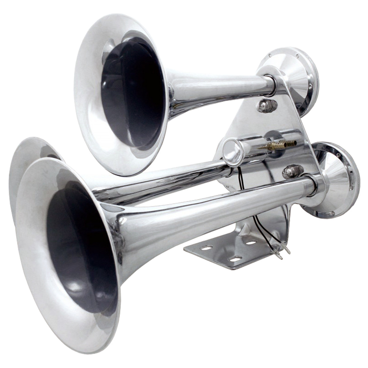 3 TRUMPET CHROME TRAIN HORN, SUPER LOUD - AVS