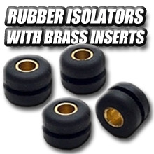 AIR RIDE Compressor Accessories Rubber Isolators With Brass Inserts