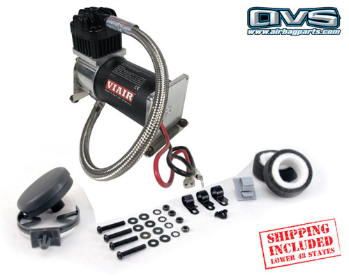 VIAIR #280C CHROME/BLACK COMPRESSOR W/ FREE SHIPPING