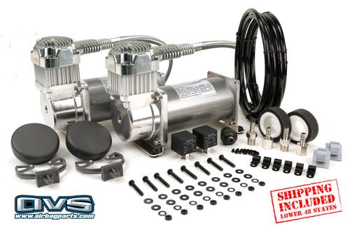 VIAIR #380C BLACK COMPRESSOR W/ FREE SHIPPING - AVS