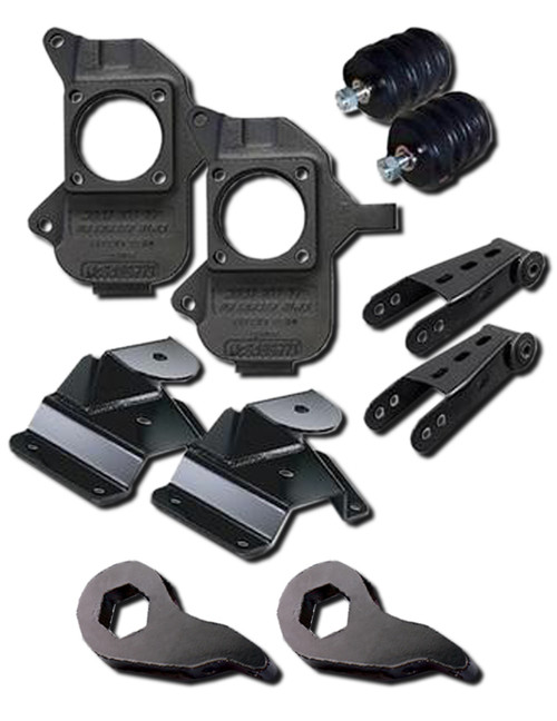 02-10 Chevy Dually Crew Cab 3/5" Deluxe Drop Kit, 17+ Rims W/ FREE SHIPPING*