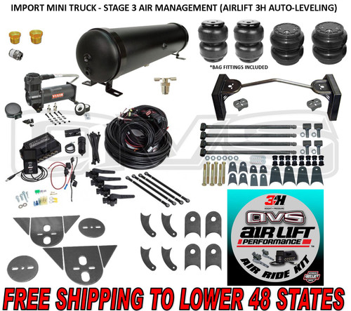 IMPORT MINITRUCK - STAGE 3 AIR MANAGEMENT (AIRLIFT 3H AUTO-LEVELING) IMPORT MINITRUCK - STAGE 3 AIR MANAGEMENT (AIRLIFT 3H AUTO-LEVELING)