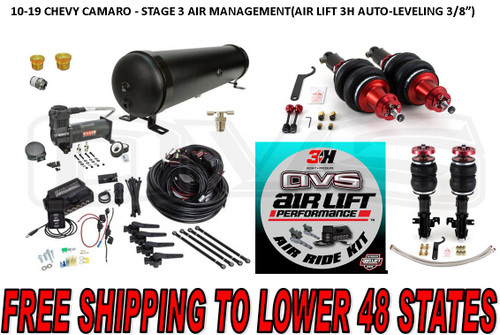 10-19 CHEVY CAMARO - STAGE 3 AIR MANAGEMENT(AIRLIFT 3H AUTO-LEVELING WITH PRESSURE & HEIGHT SENSORS) 10-19 CHEVY CAMARO - STAGE 3 AIR MANAGEMENT(AIRLIFT 3H AUTO-LEVELING WITH PRESSURE & HEIGHT SENSORS)