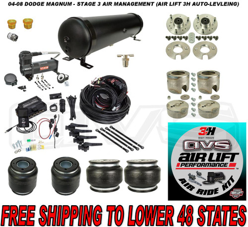 05-08 DODGE MAGNUM - STAGE 3 AIR MANAGEMENT(AIRLIFT 3H AUTO-LEVELING WITH PRESSURE & HEIGHT SENSORS) 05-08 DODGE MAGNUM - STAGE 3 AIR MANAGEMENT(AIRLIFT 3H AUTO-LEVELING WITH PRESSURE & HEIGHT SENSORS)