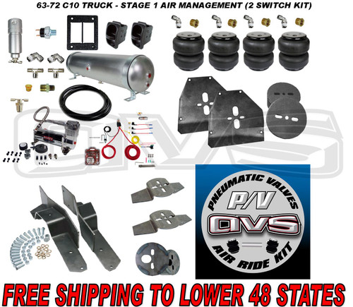 63-72 C10 TRUCK - STAGE 1 AIR MANAGEMENT (2 SWITCH KIT)