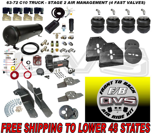 63-72 C10 TRUCK - STAGE 2 AIR MANAGEMENT (4 FAST VALVES)
