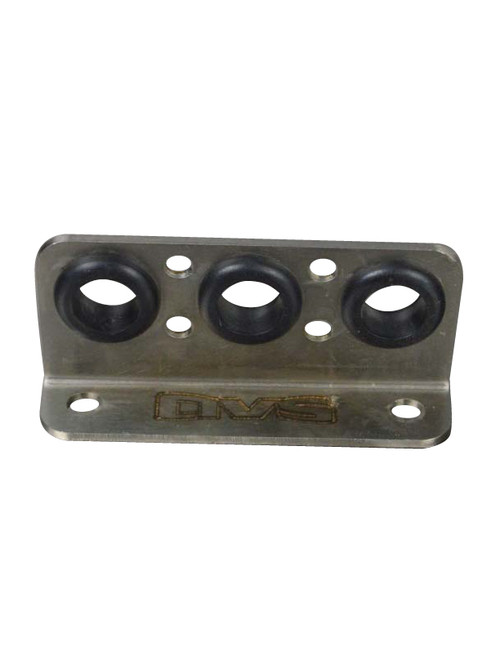 AVS STAINLESS STEEL 3-HOLE AIR LINE BRACKET (SHORT) FOR SLAM SV8C MANIFOLD VALVE AVS STAINLESS STEEL 3-HOLE AIR LINE BRACKET (SHORT) FOR SLAM SV8C MANIFOLD VALVE