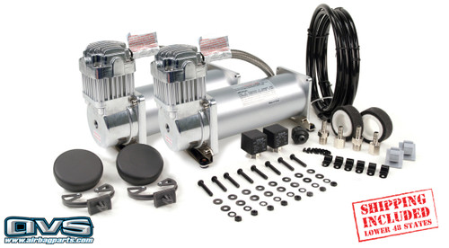 VIAIR #450C SILVER COMPRESSOR COMBO + FREE SHIPPING