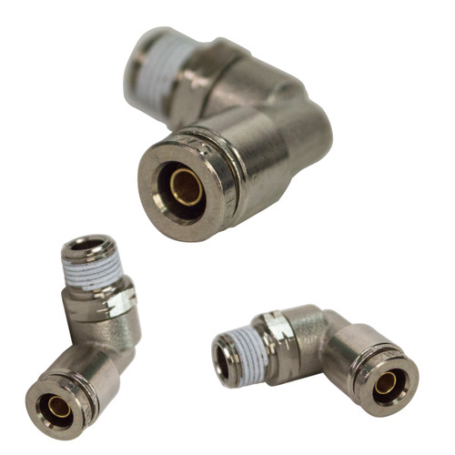 D.O.T. 1/4" x 1/8" PUSH CONNECT MALE SWIVEL ELBOW AVS