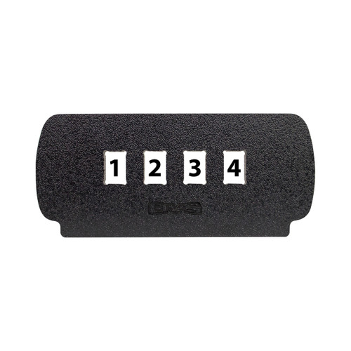 AVS PANEL FOR 99-06 CHEVY OVERHEAD CONSOLE WITH FOUR SMALL ROCKERS SWITCHES CUT OUTS