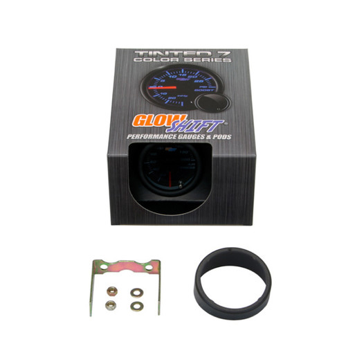 Glowshift Manometro Digitale Pressione Aria 200 PSI – 52 Mm, 10 Colori LED, Sensore NPT 1/8-27, Per Sospensioni Air Horn