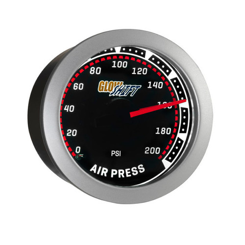 GLOW SHIFT TINTED  200 PSI AIR  PRESSURE GAUGE