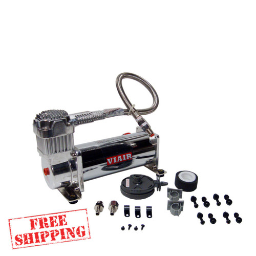 VIAIR #450C CHROME COMPRESSOR W/ FREE SHIPPING